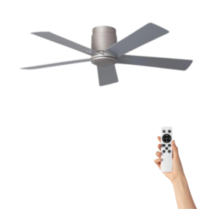 Ventilador de techo Alice sin iluminación - Ø132cm - 6 velocidades - Control remoto - Gris