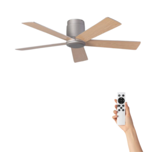 Ventilador de techo Alice sin iluminación - Ø132cm - 6 velocidades - Control remoto - Gris