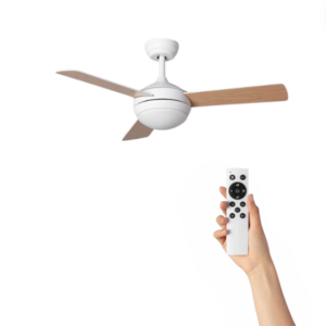 Ventilador de techo Emma con iluminación - Ø107cm - 6 velocidades - Control remoto - Marrón